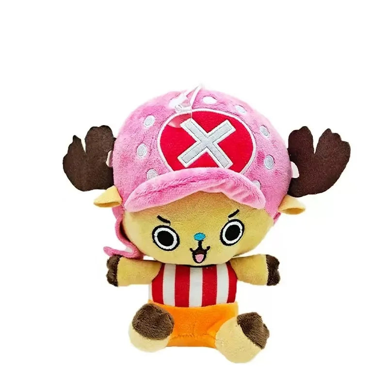 NEW One Piece Anime Figure Zoro Luffy Chopper Plush Toys Cute Cartoon Plushie Stuffed Dolls Pendant Kids Xmas Gifts