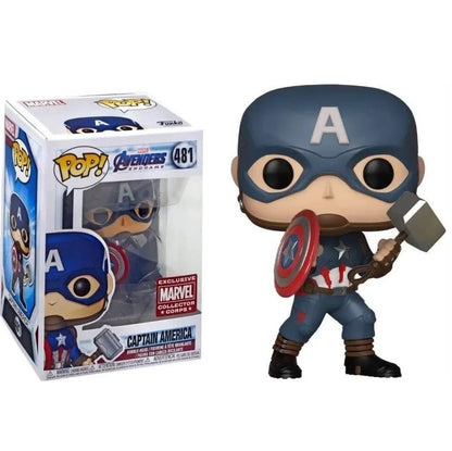 Funko POP The Avengers Tony Stark 225 Black Widow 454 Iron Man 304 Thanos Black Panther Thor Spiderman Figure Model Toy Kid Gift