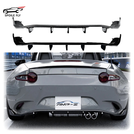 2016 To Up For Mazda MX-5 Miata ND Rear Bumper Lip Splitter Diffuser Body Kits Tuning By ABS Gloss Black Spoiler Vent Cover