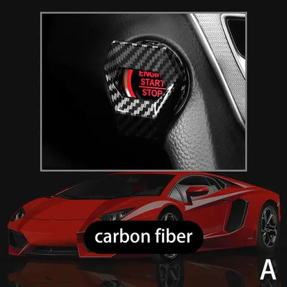 New universal car engine start stop switch button protective cover, anti scratch car interior design car product accessories