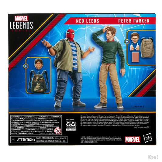 Original Hasbro MARVEL LEGENDS Spider-Man: Homecoming SPIDER-MAN Ned Leeds Anime Figure Model Toy Collection
