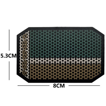Outdoor Military Enthusiast Bag with Accessories - Bearded Tactical Morale Badge - High-definition PVC Arm Badge Backpack Patch