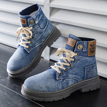 Spring/Summer High-Top Large Size Simple Versatile Durable High-Quality Retro Elegant Style Casual Sports Men's Shoes