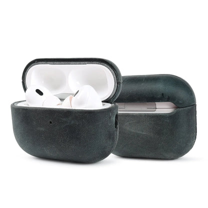 Vintage Crazy Horse Leather Case For Airpods Pro 2 Cases Airpods5 4 3 Wireless Bluetooth Headphone Earphone Box Protective Cover