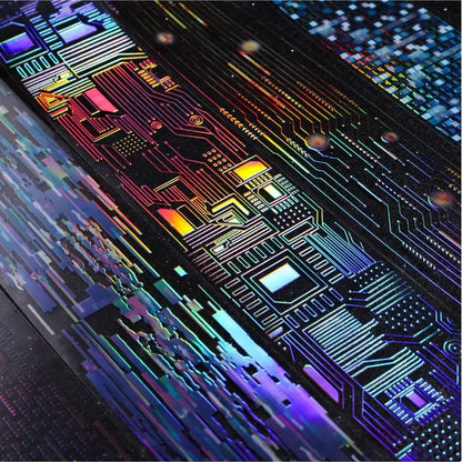 50mm*2m/1roll Punk Circuit Laser Washi Tape Stickers Holographic Cyber Decor Tape Scrapbooking DIY Journal Craft Supplies