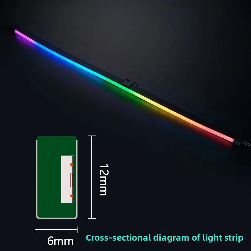 ARGB Motherboard PC Case Decoration 5V LED Strip - RGB Phantom Sync with Screen, AURA Sync Compatible 3Pin LED Strip