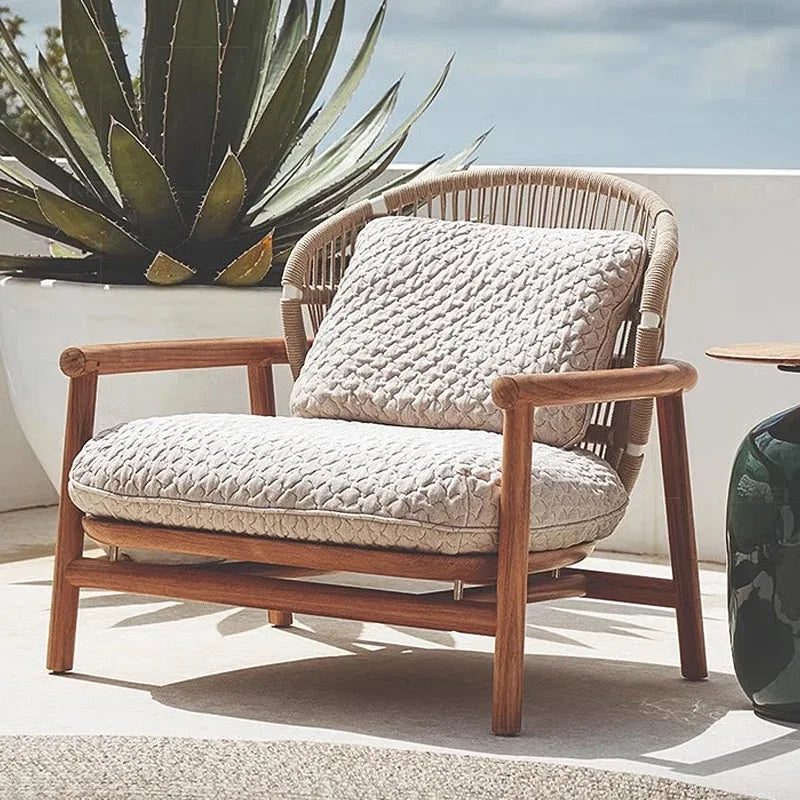 Custom Modern Hotel Resorts Outdoor Garden Patio Bistro Home Furniture Sofa Set Rattan Wicker Leisure Style For Apartment