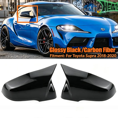 For Toyota GR Supra 2019-2022 A90 A91 MK5 All Pair Car Side Mirror Cover Cap Car Mirror Cap Cover Replacement