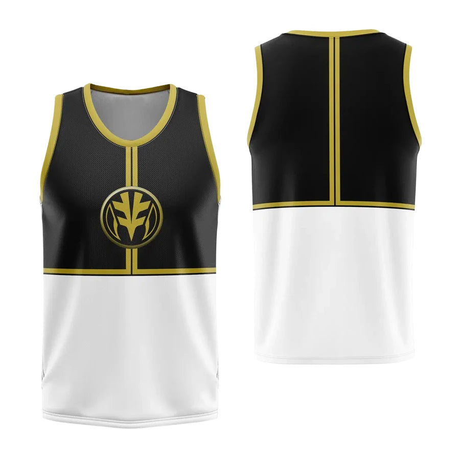 Bandai Periphery Power Rangers Gym Tank Top Anime Cosplay Costume Adult Kids Athleisure Vest Summer Quick-dry Soft Lightweight