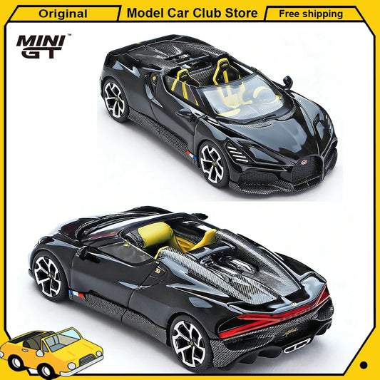 MINIGT 1:64 Bugatti W16 Mistral Porsche McLaren Jaguar Lamborghini GT EVO Model Alloy Car Model Miniature Diecast Collection Toy