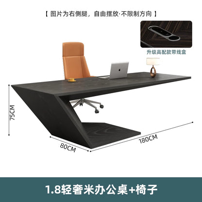 LJY Creativity Modern Computer Desks Designer Conference Work Reception Office Desk European Art Mesa Escritorio Office Furnitur