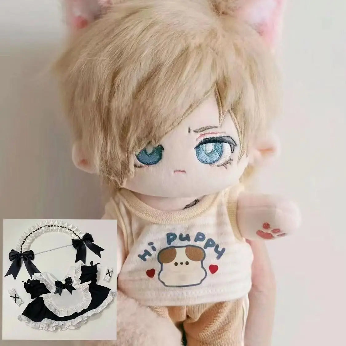 Stuffed 20cm Anime Resident Evil: Leon S. Kennedy Cartoon Plush Doll Toy COS Dress-up Children Adults Collectible Cotton Gifts