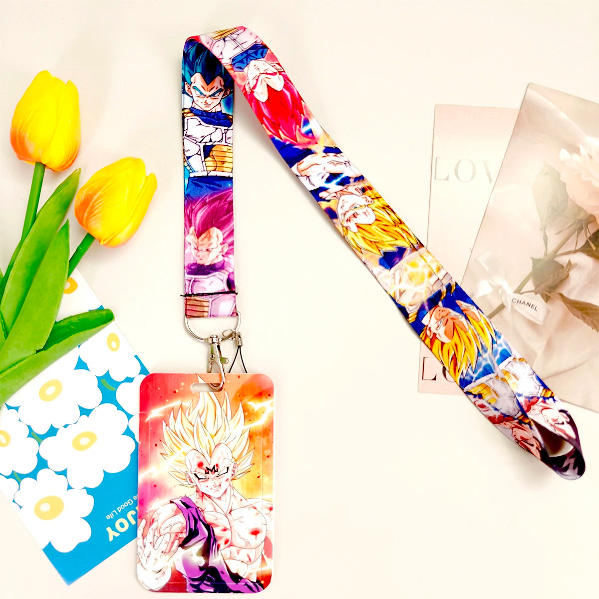Wholesale Anime Movie Dragon Ball Lanyard Keys Neck Strap Card Badge Gym Key Chain Lanyard Key Holder DIY Hang Rope Keyrings
