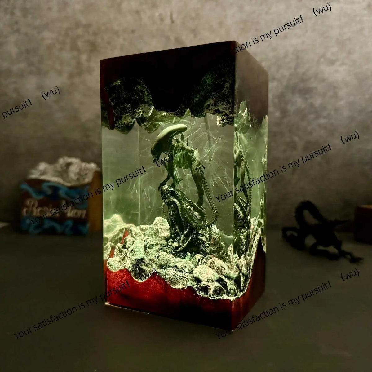 Space monster alien epoxy night light, perfect alien night light for movie lovers, unique gift idea.