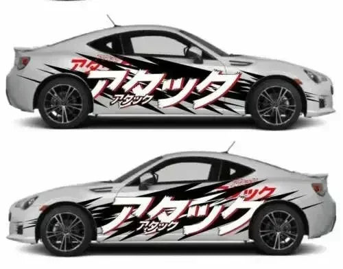 Japanese Car Painting Manga Decals Large Vehicle Graphics Sexy Anime Girl Car Stickers Manga Theme Side Car Stickers Anime Decal