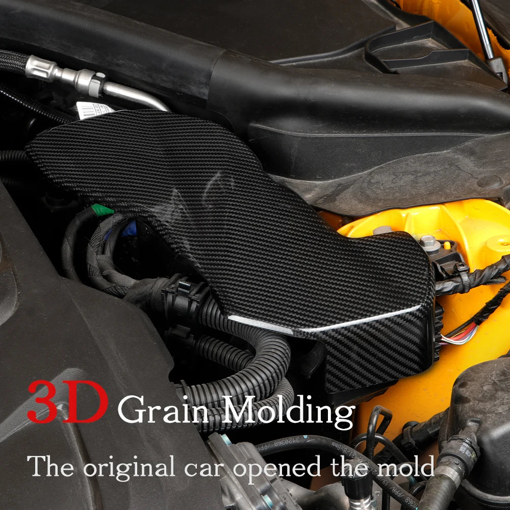 Carbon Fiber Engine Room Wire Protection Cover for Toyota Supra A90 GR MK5 Car Hood Modification Parts Engine Room Harness Cover
