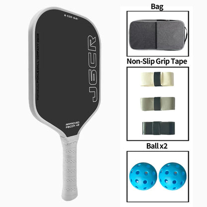 J6CR Pickleball Paddle CFC Carbon Fiber Foam Core Dynamic PowerFlex Rough Surface Power Rebound 5th Gen USAPA Approved