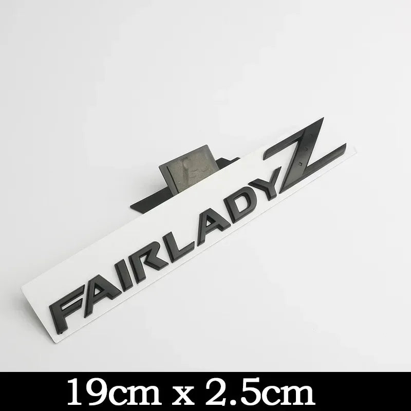 For Nissan 350Z 370Z Letters Rear Trunk Emblem Badge GTS GTR Nismo Z Z3 Z34 Teana Car Modification Stickers Decals 3D Metal