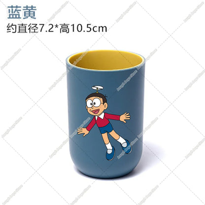 new Doraemons Home Water Cups Cartoon Anime Mouthwash Cup Fashion Large Capacity Toothbrush Cups Breakfast Cup school office Mug