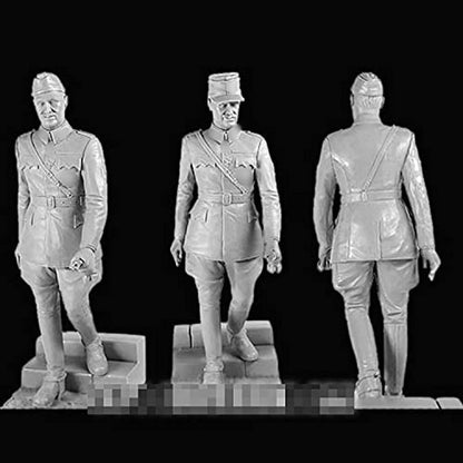 1/16 resin soldier model GK - World War II Finnish officer - unassembled and unpainted DIY kit 1155R