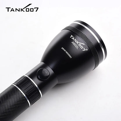 TANK007 A602L High Power Rechargeable LED Flashlight 500m Long Range 3 Modes Light USB EDC Torchlight for Home Travel Camping