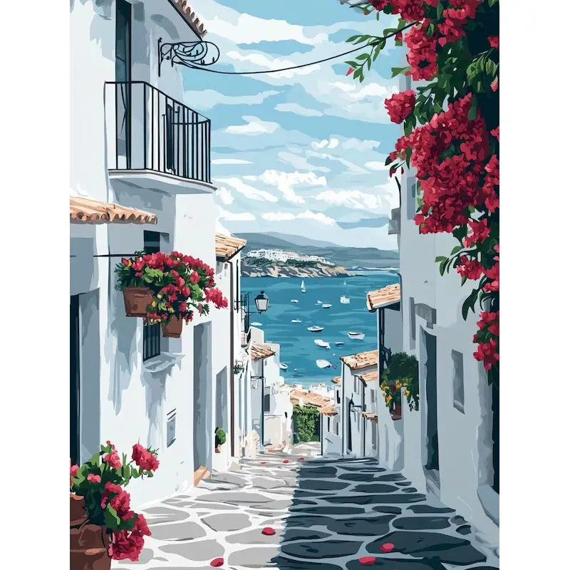 GATYZTORY Acrylic Paint By Numbers For Adults City Landscape HandPainted Painting By Numbers Unique Gift Home Decor