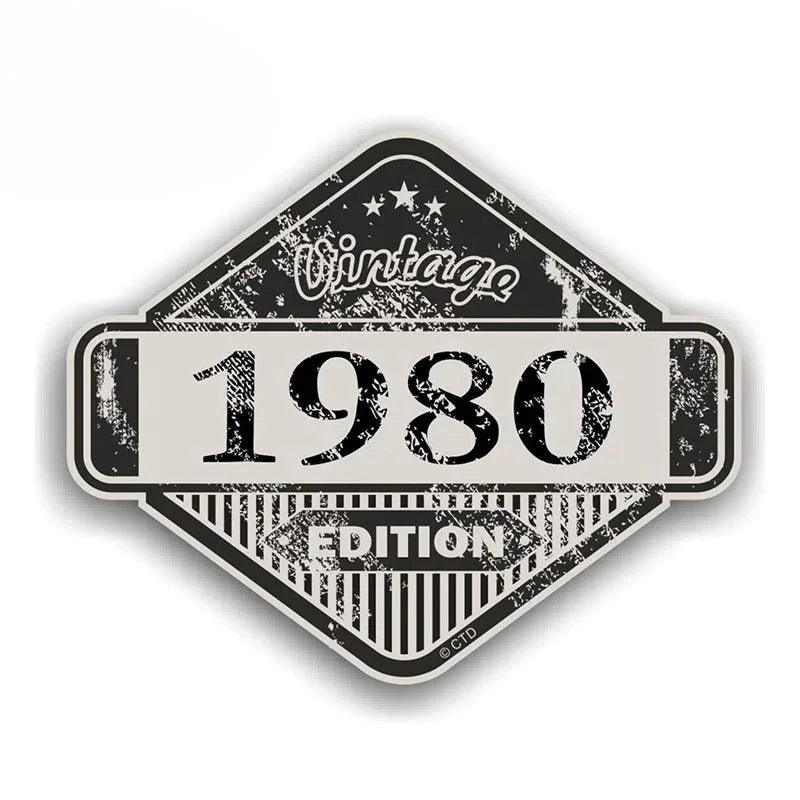 Custom Rusty Patina Aged Vinyl Sticker EARLFAMILY Vintage Car Decal for Window Bumper