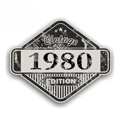 Custom Rusty Patina Aged Vinyl Sticker EARLFAMILY Vintage Car Decal for Window Bumper