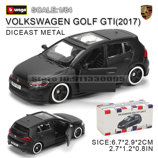 Bburago 1:64 Volkswagen Golf LAMBORGHINI sian fkp 37 Car Model Collection Kids Xmas Gift Toys for Boys Ferrari  Benz Volkswagen