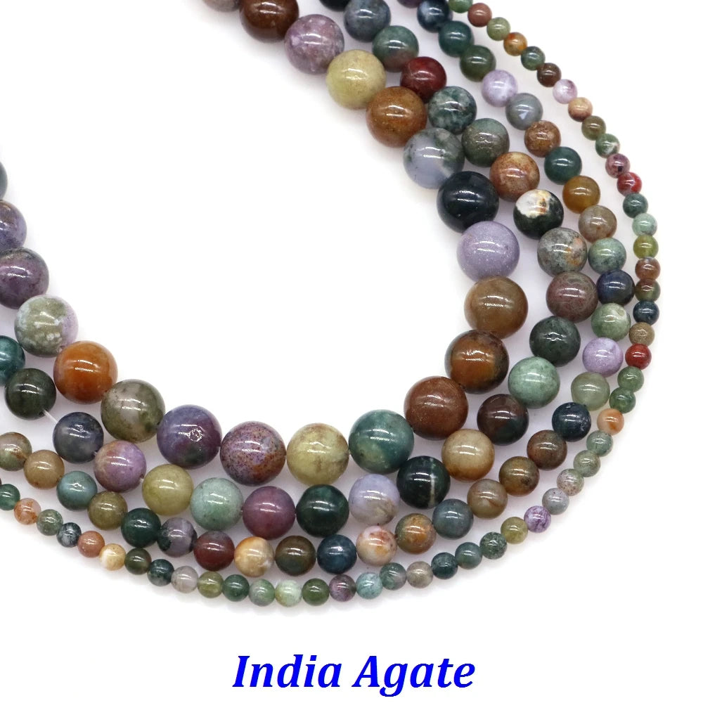 Natural Stone 4 6 8 10mm Round Leopardskin Jaspers Stone Spacer Loose Bead For Jewelry Making DIY Bracelet Needlework Accessorie