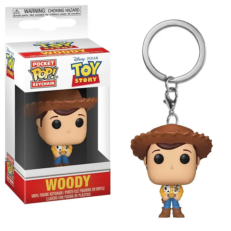Funko POP Toy Story 4 Forky Slinky Dog Woody Buzz Lightyear Alien Keychain Action Figure Collection Model Toys for Children Gift