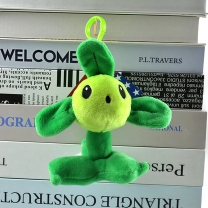 2025 New Style Plants vs Zombies Plush Pendant Cute SunFlower Peashooter Chomper Bag Keychain Decoration Stuffed Doll Kids Gift