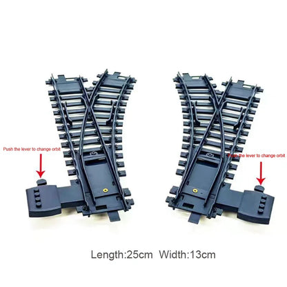 Vintage Steam Train Track Accessories Simulation Electric Train Model Retro Track Train Boy Toys Gift For Kids