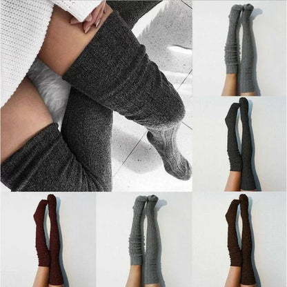 1 3 5 Pairs of Cozy Thermal Over the Knee Knit Socks for Women Warm and Stylish Winter Socks with Thickened Material
