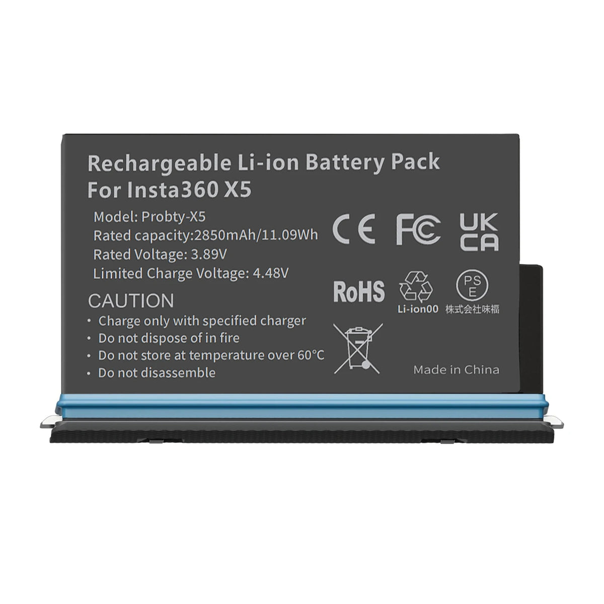 For Insta360 X5 Battery 2850mAh And LCD Dual ChannelFast Charger Hub Power Accessories For Insta 360 ONE X 5 Action Camera
