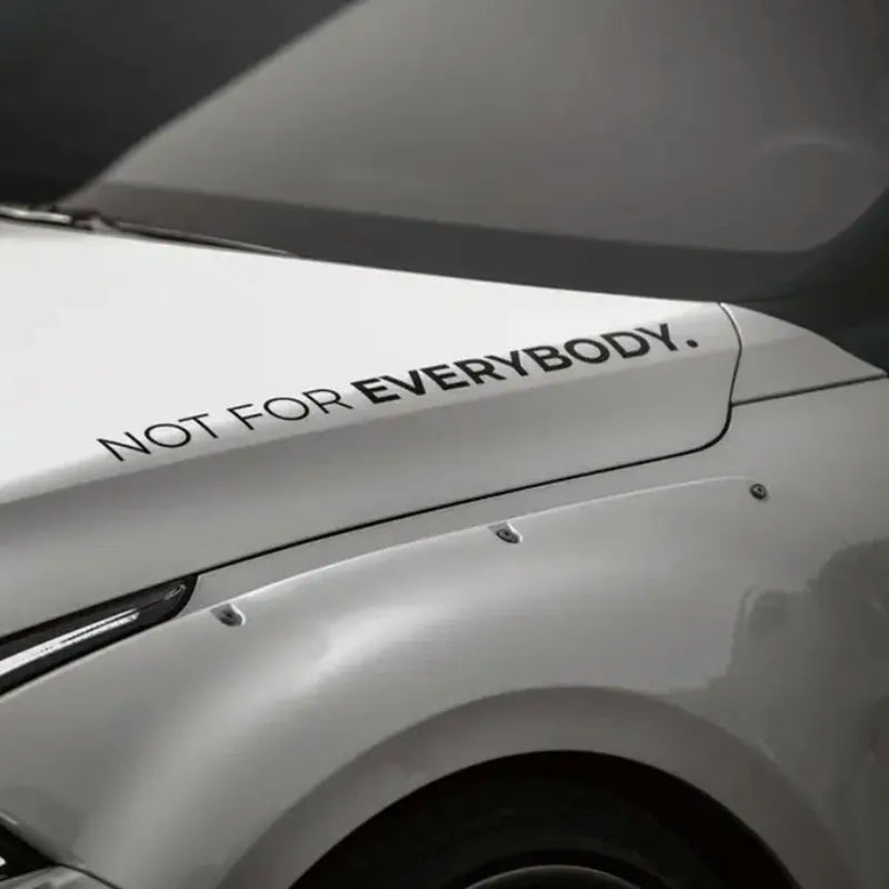 Car Door Stickers Not For Everybody Personalized Tuning Graphics JDM Stickers Car Racing Style Decals Car Exterior Decoration
