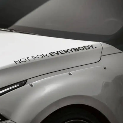 Car Door Stickers Not For Everybody Personalized Tuning Graphics JDM Stickers Car Racing Style Decals Car Exterior Decoration