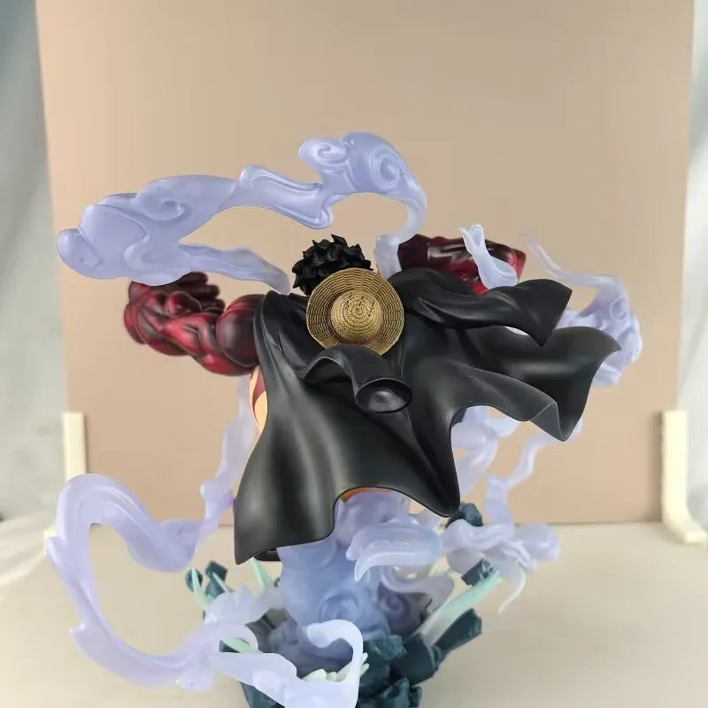 2025 New One Piece ZERO Ghost Island Luffy Four Speed Monster Battle Super Battle One Piece Model Ornament Box Set Handmade