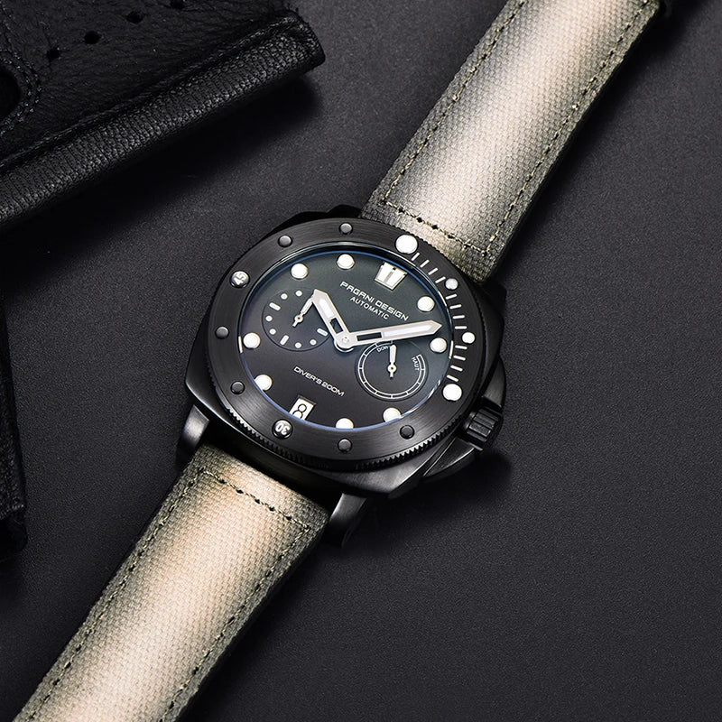 PAGANI DESIGN New 41mm Men's Automatic Mechanical Watch CAL. 2C22 Sapphire Glass Waterproof 200M Diving Reloj Hombre