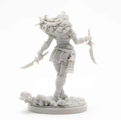 model kit resin kit 28353 kingdom death long-haired assassin Unassembled Sculpture for Hobbyists