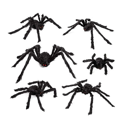 Large Black Spider for Halloween, Giant Spider Decoration, Professional Accessories, for Outdoor Yard, Scary Decoration
