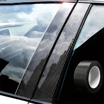 3d/6d Carbon Fiber Car Tape Black Car Door Edge Guards Side Mirror Anti-Scratch Collision Strip Waterproof Protector Film Tape
