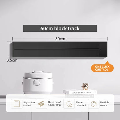Track Socket With Switch High-end Quality Wall Power Outlet EU UK US FR Standard Universal Home Kitchen Bathroom Office Sockets
