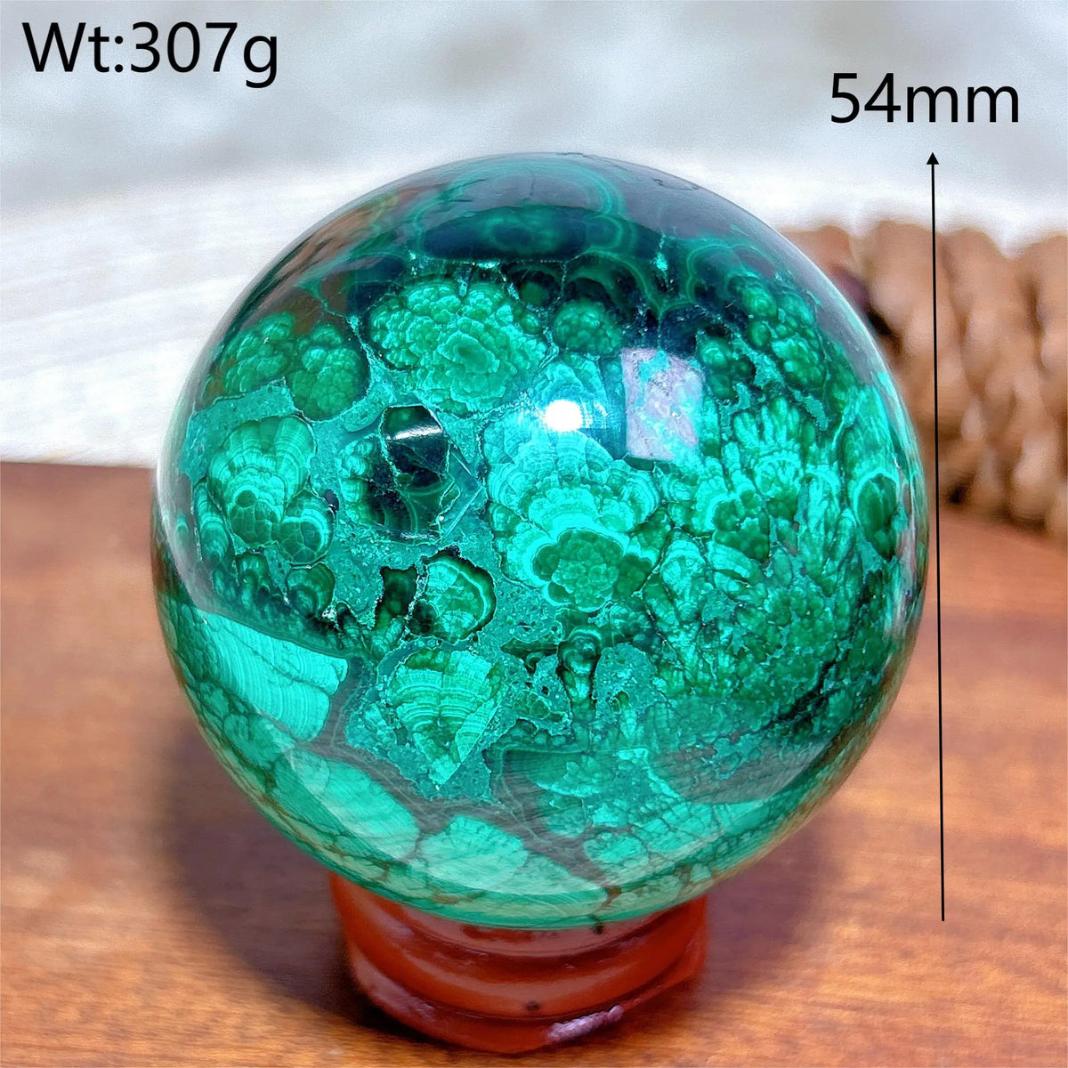 Malachite Pattern Sphere Ball Gemstones Reiki Energy Ore Natural Crystals Healing High Quality Home Decorations Room Decor Gift
