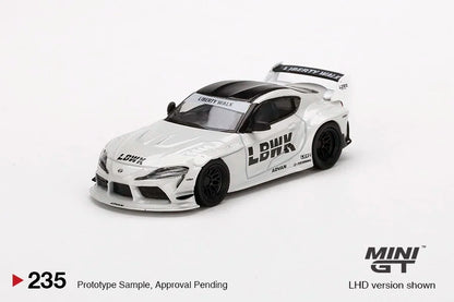 1:64 out-of-print wide-body version LBWORKS  GR Bull Devil Supra China Limited Edition 235 alloy die-cast car model, boys' toy