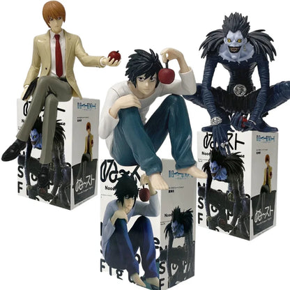 Death Note Anime 8-16cm Figure L Lawliet Ryuk Holding Apple Model for Halloween Ornament Figurine Fans Collection Christmas Gift