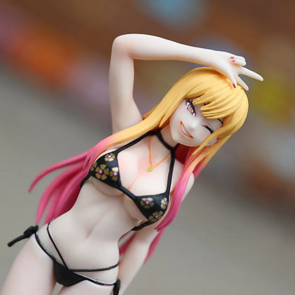28CM Anime My Dress Up Darling Kitagawa Marin Figure School Uniform Dress Up Standing Model Toy Gift Action Figure For Kids PVC