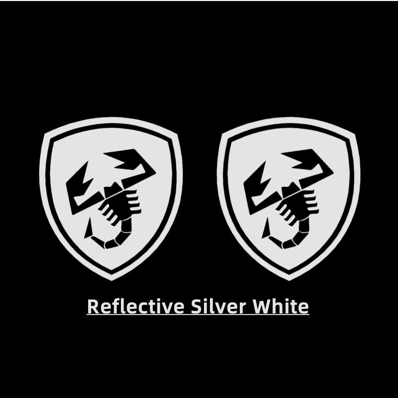 2Pcs Car Center Pillar Decorative Sticker For Fiat 500 500E 500X 500L Abarth 695 Panda Reflective Auto Sport Decor Decal Tuning