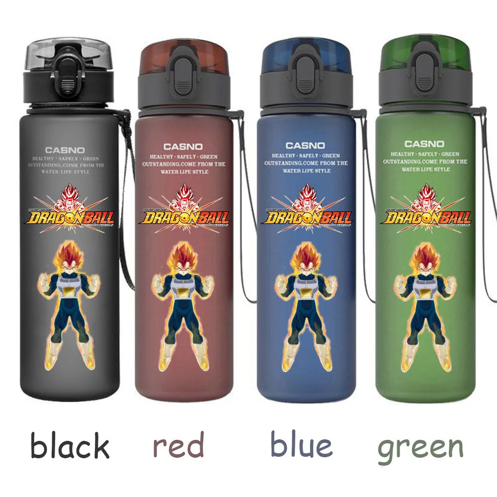 560ML Dragon Ball Water Cup Children Portable Plastic Goku Vegeta Bulma Cartoon Outdoor Large Capacity Sport Water Bottle Gift