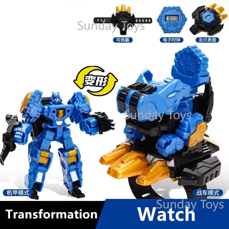 New Miniforce 8 Super Dinoid Transform Combined Mecha Robot Action Figures Toys Mini Force Rex Battle King Deformation Model Toy